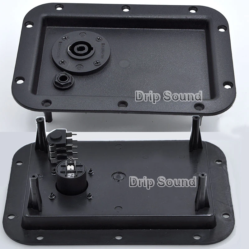 2pcs 4 Core Socket Speaker Junction Box Wiring Board Stage Loudspeaker
