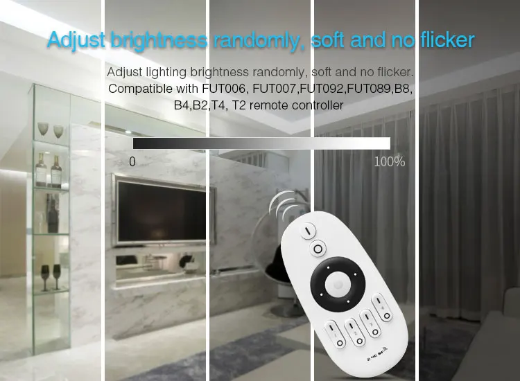 DC12V-24V Mi Light Ls4 led controller 0/1~10V PWM or Push Dimming Signal led Dimming Driver for 5050 3528 single color led strip