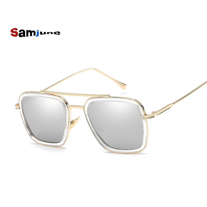 Samjune Человек-паук: возвращение домой Эдит Sunglasse Железный человек Тони Старк солнцезащитные очки для мужчин