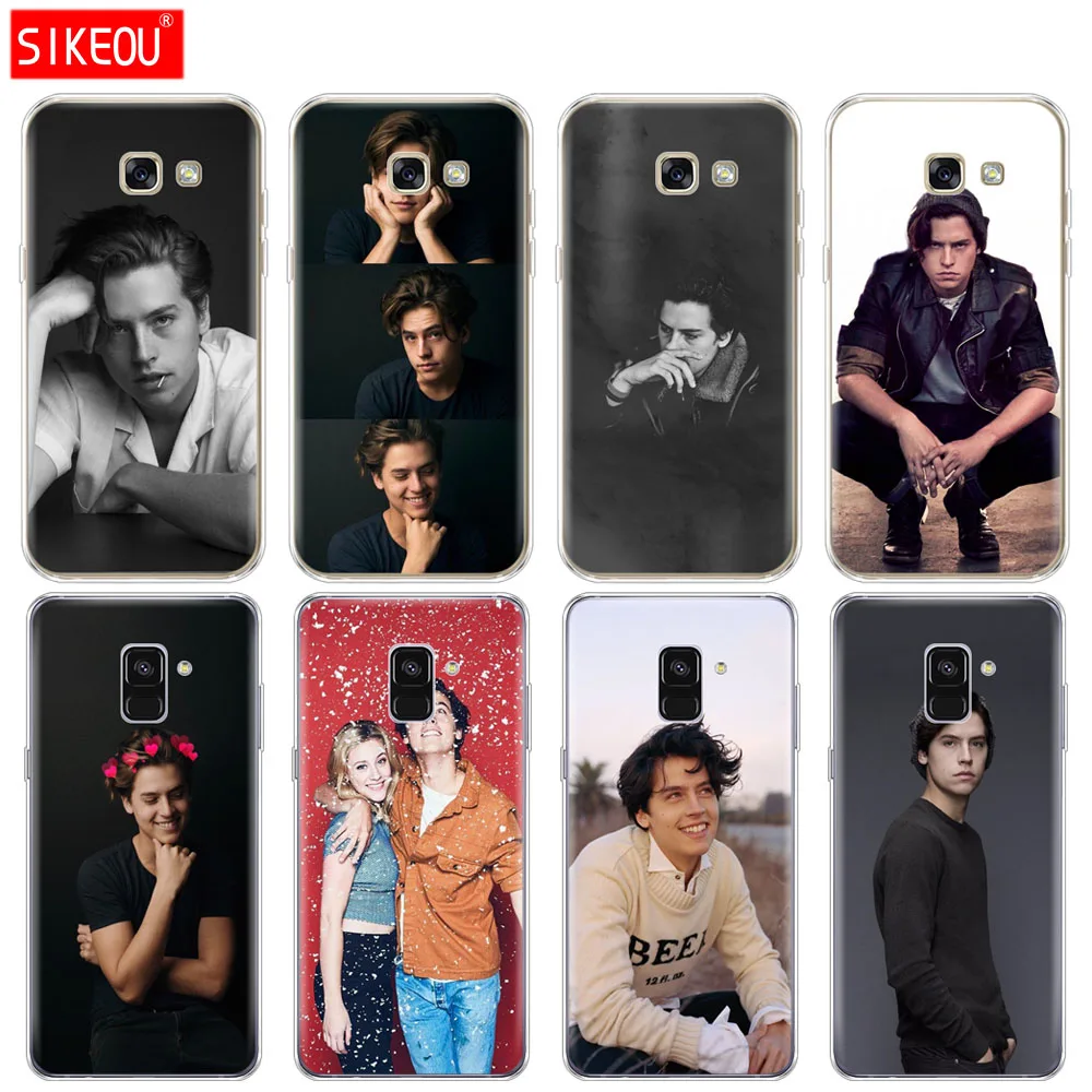 

Silicone phone case cover for Samsung Galaxy A8 2018 A3 A310 A5 A510 A7 2016 2017 Cole Sprouse