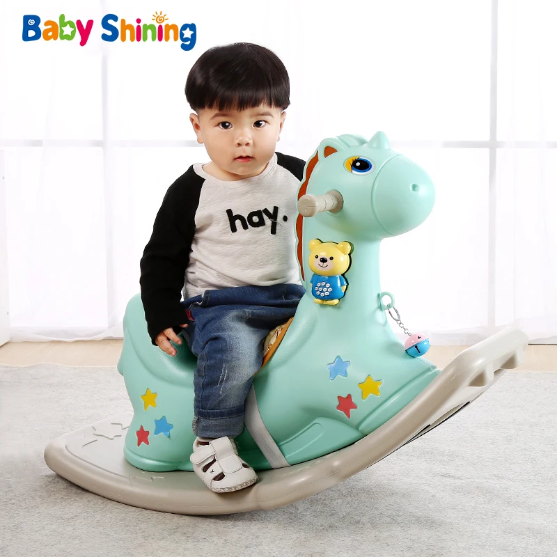 Baby Shining Kids Rocking Horse Baby Room Ride on Toys Outdoor/Indoor Games for Kids 1-6 Years Thick Plastic Chair Baby Shining Kids Rocking Horse Baby Room Ride on Toys Outdoor/Indoor Games for Kids 1-6 Years Thick Plastic Chair
