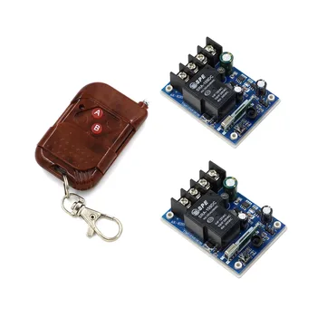

Best Price DC12V-48V Wireless Remote Control Switch2* Receivers Board & Remote Controller 30A Relay Switch With Plastic Case