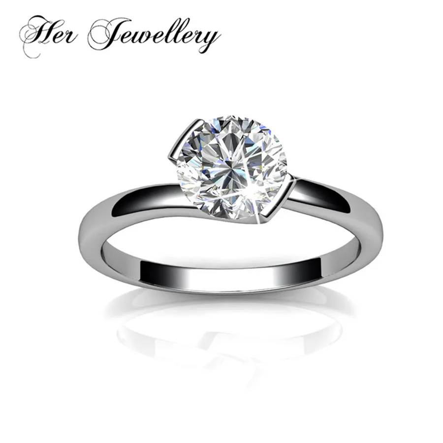 

Her Jewellery simply engagement ring 2019 rings for women Made with crystals from Swarovski HR0031