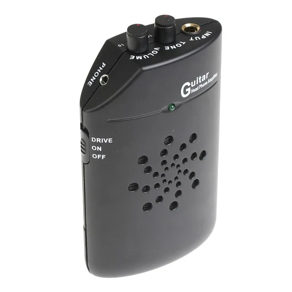 Портативный мини-гитарный усилитель W/Distortion Small Clip Headphone Amp 1 3 W черный | Спорт и