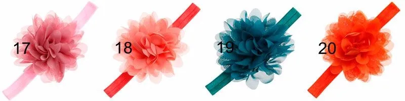 Lovely Newborn Baby Girls Chiffon Flower Headbands Toddler Headband Photography Props Infant Headband Hair Accessories crochet baby accessories
