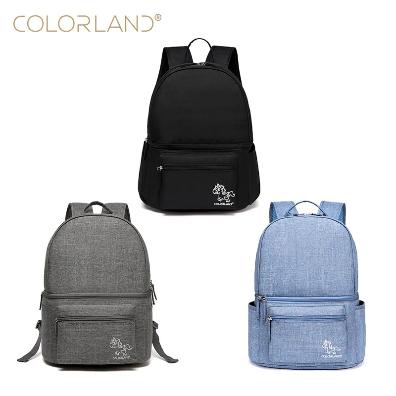 

COLORLAND Multifunctional Mom Nappy Bag Backpack Large Capacity Shoulder Backpack Baby Things Organizer Bags On The Stroller