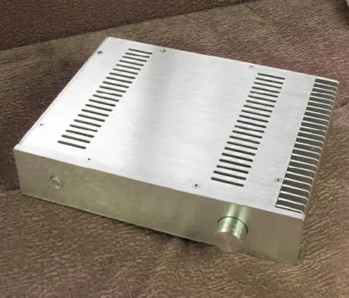 2515 Full  Aluminum Preamplifier enclosure/amplifier chassis  BOX with heatsink