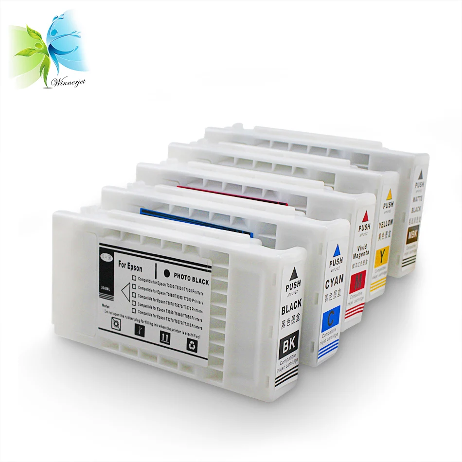 

350ml compatible for epson sc t3200 printer disposables ink cartridge with pigment ink or sublimation ink