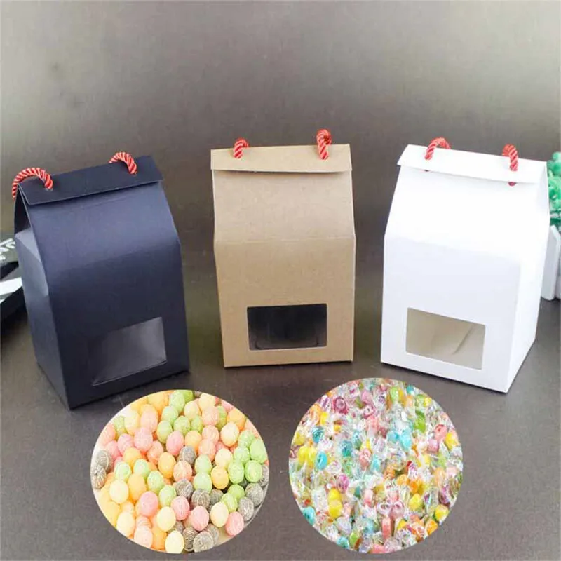 Download Small Window Open Portable Paper Bags Kraft Snack ... Yellowimages Mockups