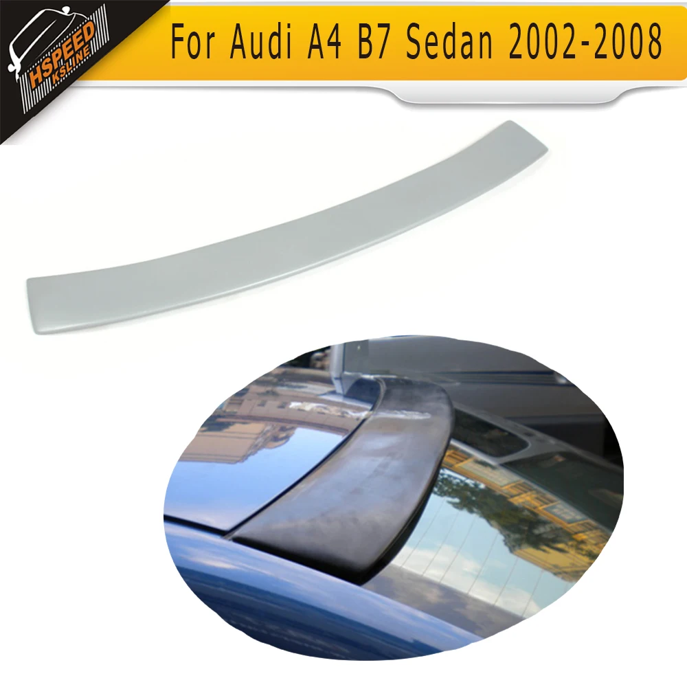 

Grey PU Car Rear Roof Spoiler Lip Wing for Audi A4 B7 Sedan 2002-2008