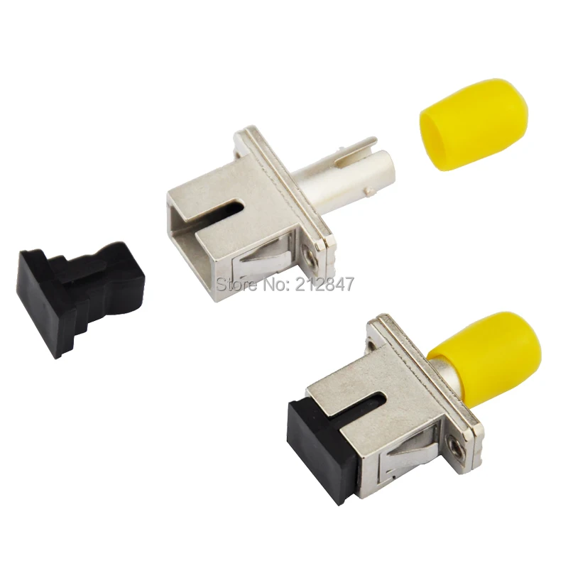 

2 Pcs ST/SC Flange Hybrid Fiber Optical Connector Adapter Coupler