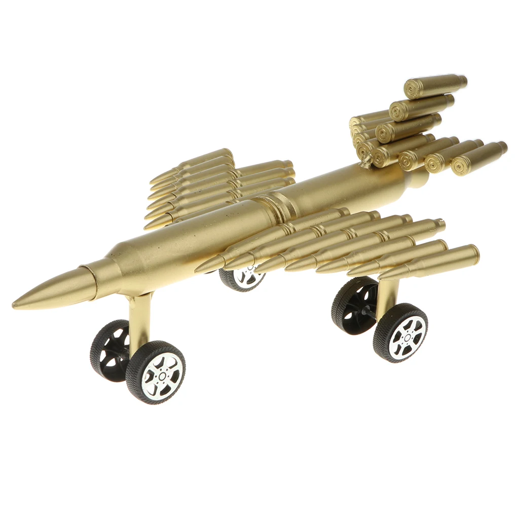 Metal Craft Jet Airplane Model Air Force Aircraft Sculpture Made From Shells Casings Shaped Army Toy Home Decor Gift #B