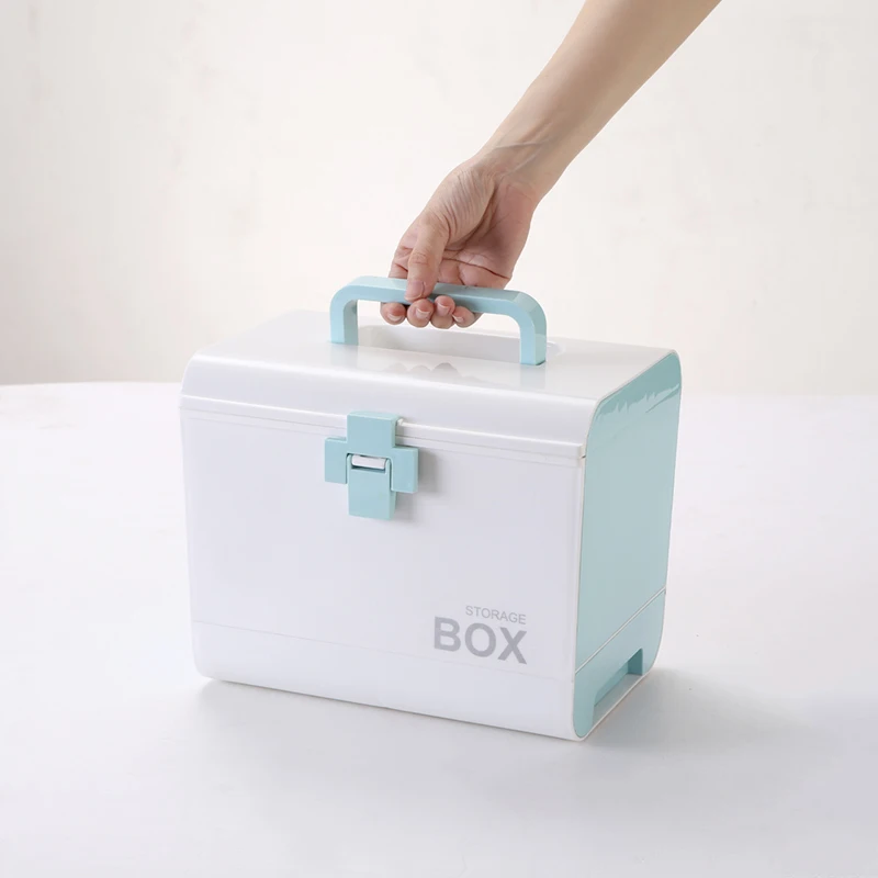 

Multi-function Portable and portable multilayered sealed storage box 27*19*22cm