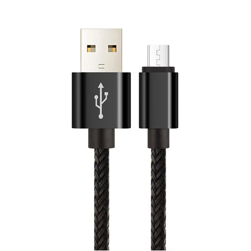 Черный Micro USB зарядное устройство данных зарядный провод шнур Android кабель для Galaxy S7 S6 S5 J5 A5 huawei Xiaomi Redmi Note 3 4 5 длинный 2 м 3 м - Цвет: Черный