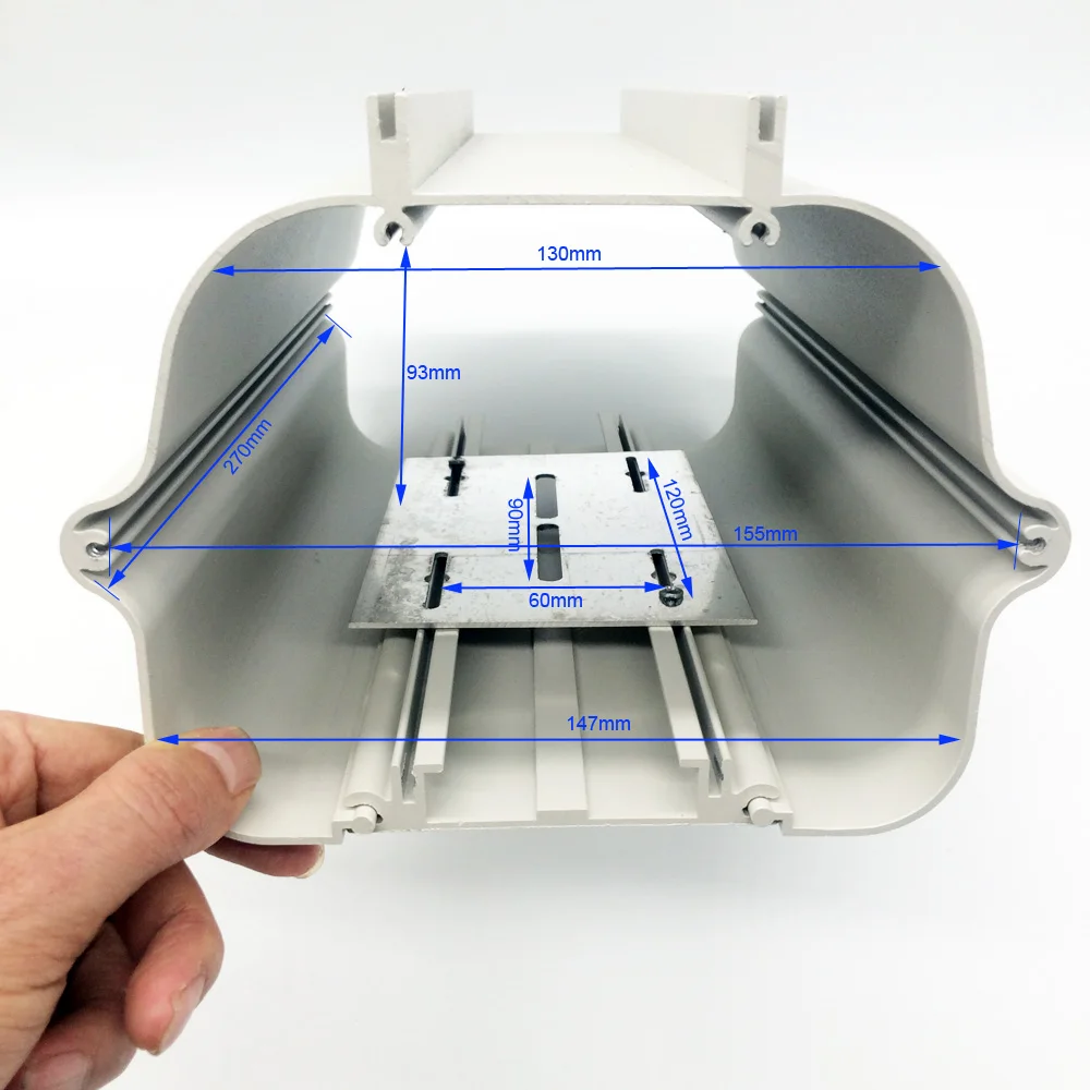 Охранная Камера видеонаблюдения защитная коробка корпус алюминий + абс корпус крышка Антивандальная водостойкая корпус цилиндрической