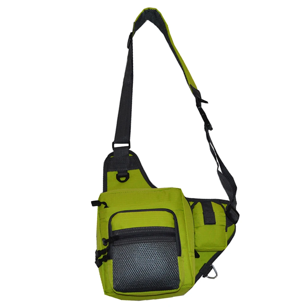 WATERPROOF FISHING TACKLE BAG PACK SHOULDER WAIST BOX REEL LURE BIG STORAGE CASE Multi-pockets Fishing Bag