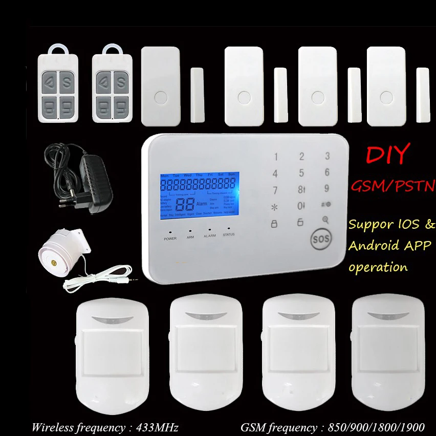 Mm Snikken Great Barrier Reef 2018 Alarm Systems Security Home Android Ios Smart Phone App Home Security  Gsm Alarm System Wireless Motion Sensor - Alarm System Kits - AliExpress