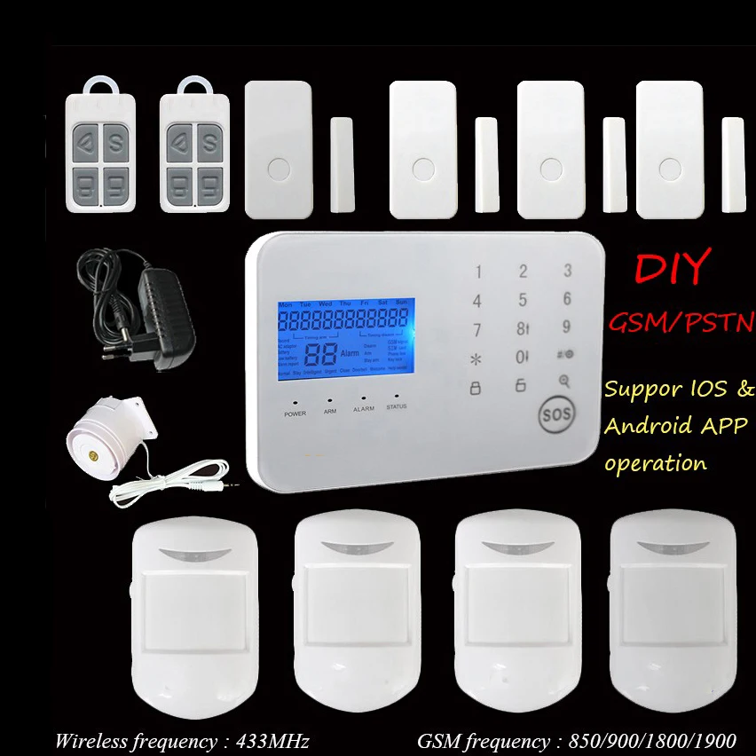2018 Alarm Systems Security Home Android IOS Smart Phone App Home Security GSM Alarm System Wireless Motion Sensor 2018 Alarm Systems Security Home Android IOS Smart Phone App Home Security GSM Alarm System Wireless Motion Sensor