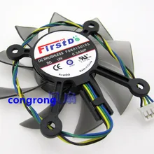R128015SU/FD8015U12S 75 мм 43 мм 12 V 0.5A 4 провода 4Pin ПК кулер для видеокарты вентилятор для ASUS HD6770 EAH5830 GTS 260 450