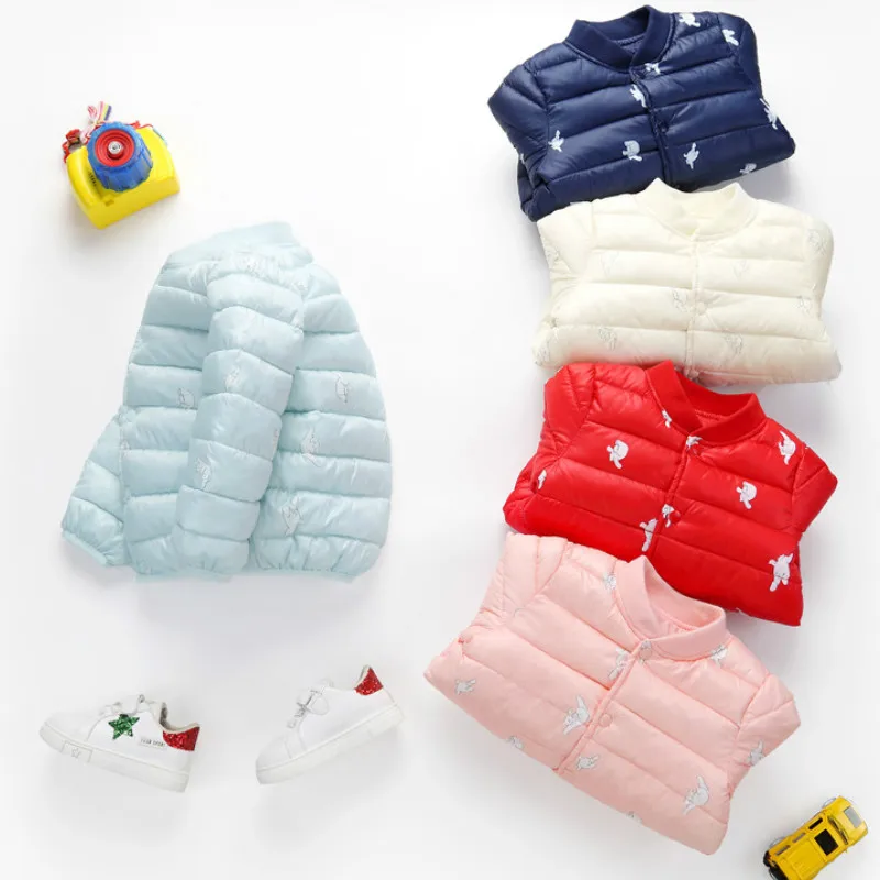 

Children's New Autumn and Winter Coat 2019 Girls Plus Velvet Small Cotton Short Children's Cotton Clothes Male Baby Coat Cotton