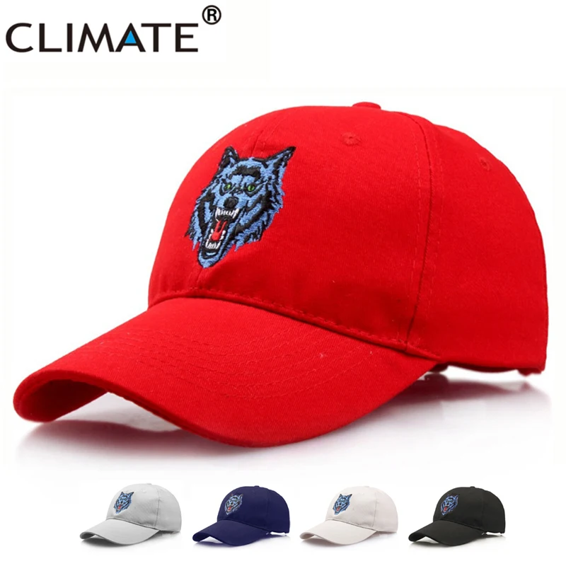 CLIMATE WOW Werewolf Timber Forest Wolf Head Baseball Caps Embroidery