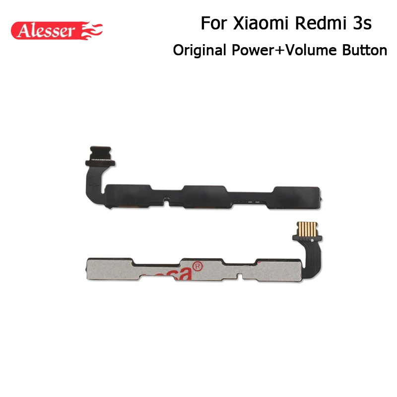 

Alesser Power On/Off Button For Xiaomi Redmi 3S Power +Volume Up/Down Button FPC Flex Cable Replacement For Xiaomi Redmi 3S