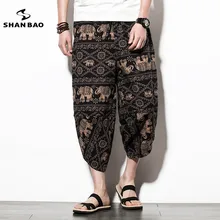 Мужские Летние Удобные Свободные Пляжные штаны бренд для мужчин и женщин можно носить высокое качество хлопок постельное белье с цветами брюки