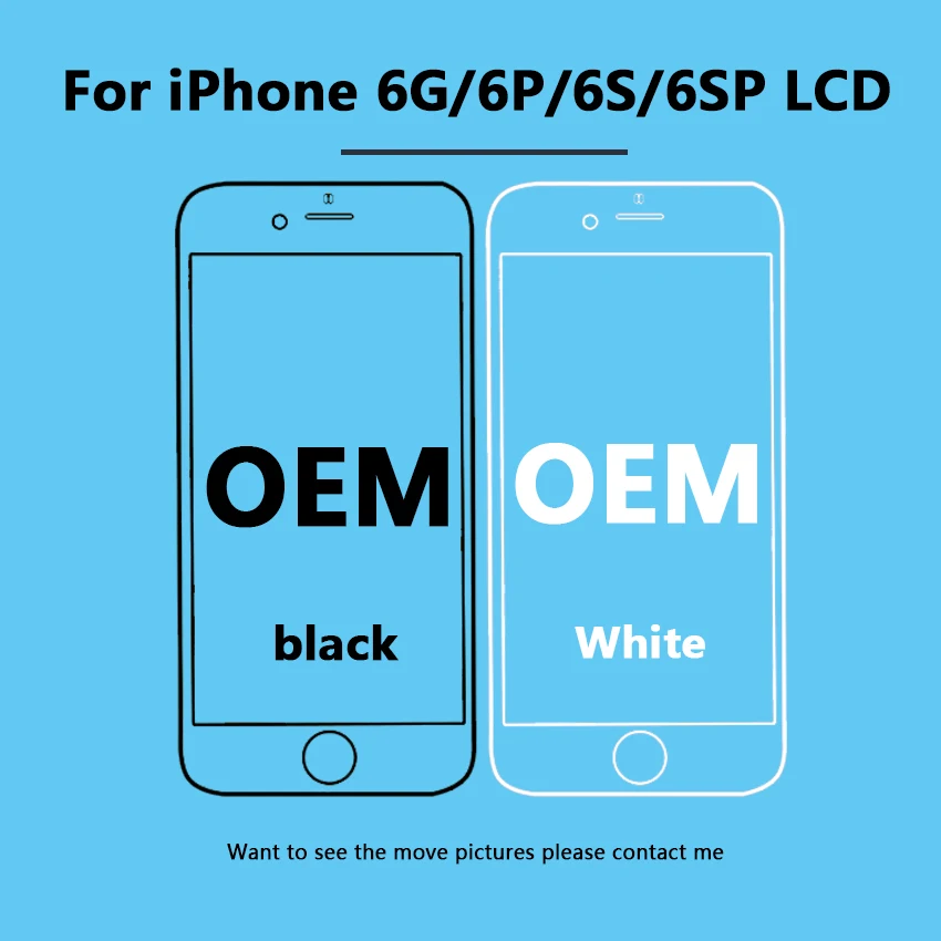 

OEM for iPhone 6 6S 4.7-inch original quality of the 6Plus 6S Plus 5.5 mobile phone screenDigital conversion displa 100% test