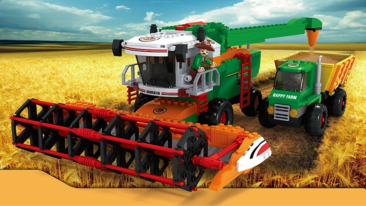 A Model Compatible with Lego A28703 565pcs Happy Farm Models Building Kits Blocks Toys Hobby Hobbies For Boys Girls