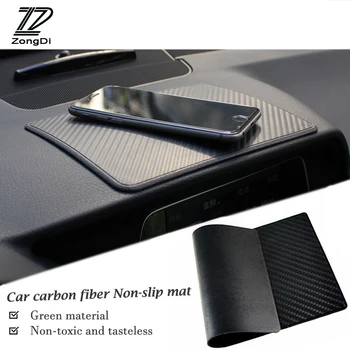 

ZD 1X Car Carbon fiber non-slip mat For Suzuki swift grand vitra Mazda 3 6 cx-5 Renault megane 2 3 duster clio 4 accessories