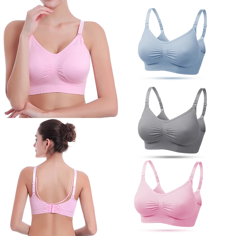 Seamless nursing maternity bra Breastfeeding removable pads comfortable in Bras from Underwear