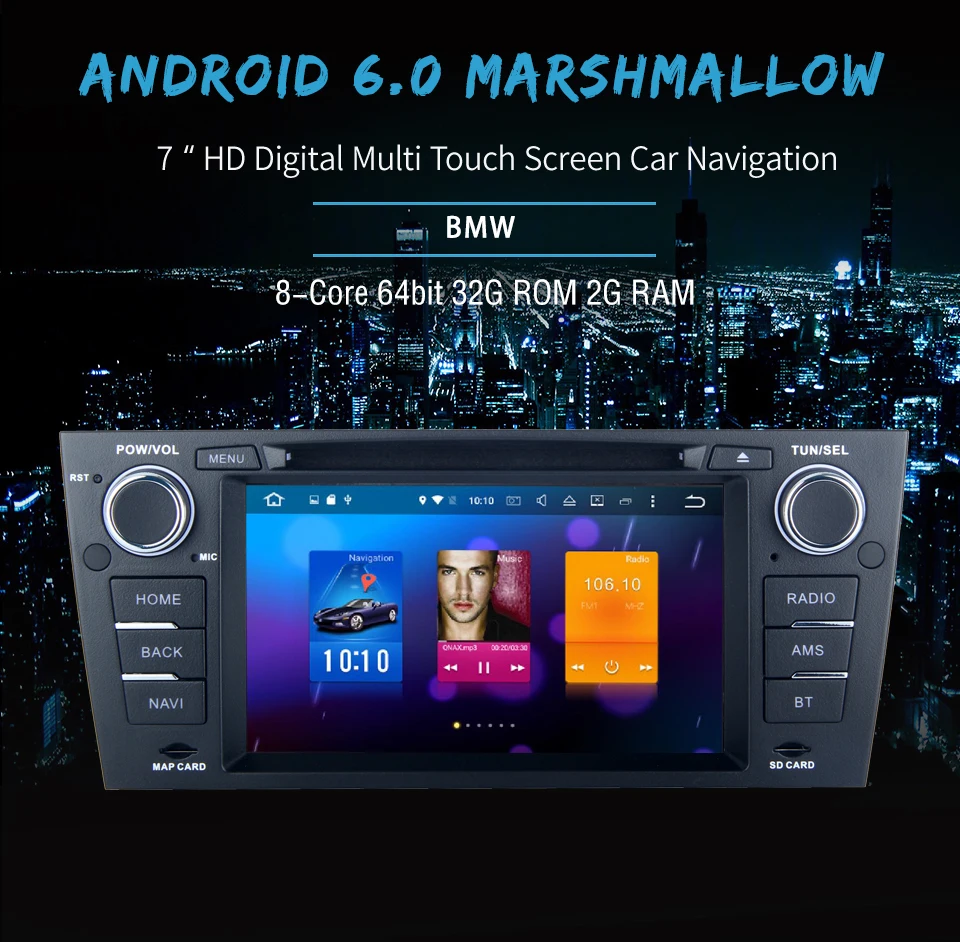 7 Android 6.0 for BMW E90 E91 E92 E93Car DVD Player with Stereo DVD Video Octa Core 2GB Ram Auto Radio Multimedia GPS NAVI 4G 7 Android 6.0 for BMW E90 E91 E92 E93Car DVD Player with Stereo DVD Video Octa Core 2GB Ram Auto Radio Multimedia GPS NAVI 4G