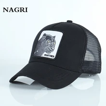 Бейсбольная Кепка с вышивкой животных, Мужская сетчатая дышащая бейсболка, летняя регулируемая спортивная бейсболка, брендовая бейсболка Gorras Animales