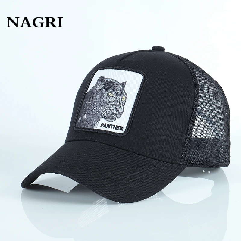

Embroidery Animal Baseball Caps Men Mesh Breathable Snapback Bone Summer Adjustable Sports Trucker Brand Cap Gorras Animales