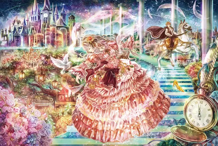 Cinderella 1000 pieces wooden adult decompression ...