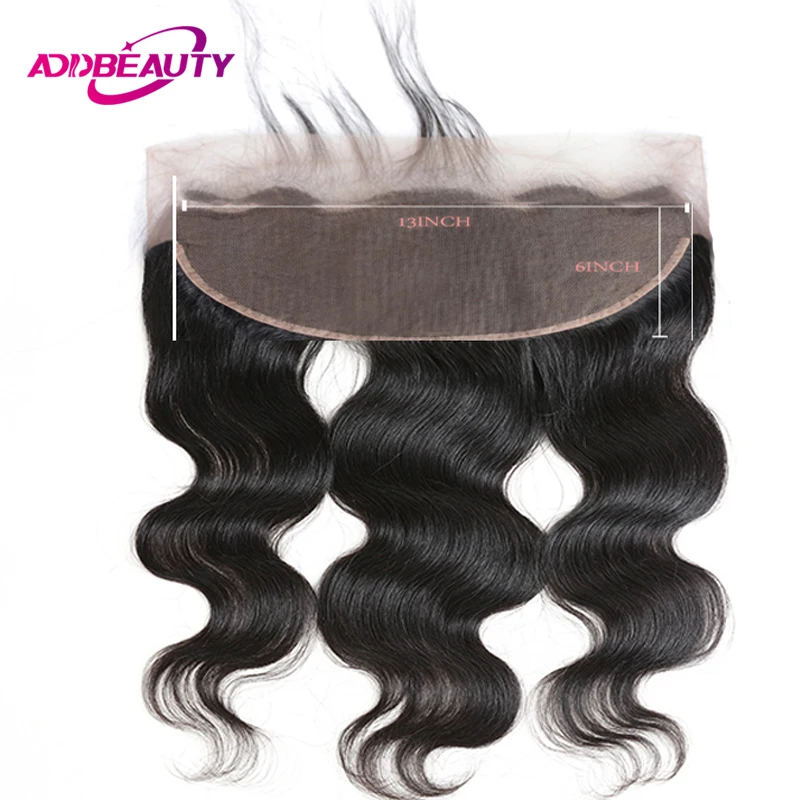 

13x6 Lace Frontal Closure Body Wave Brazilian Unprocessed Virgin Human Baby Hair 130% Density Ear To Ear Free Part Pre Plucked