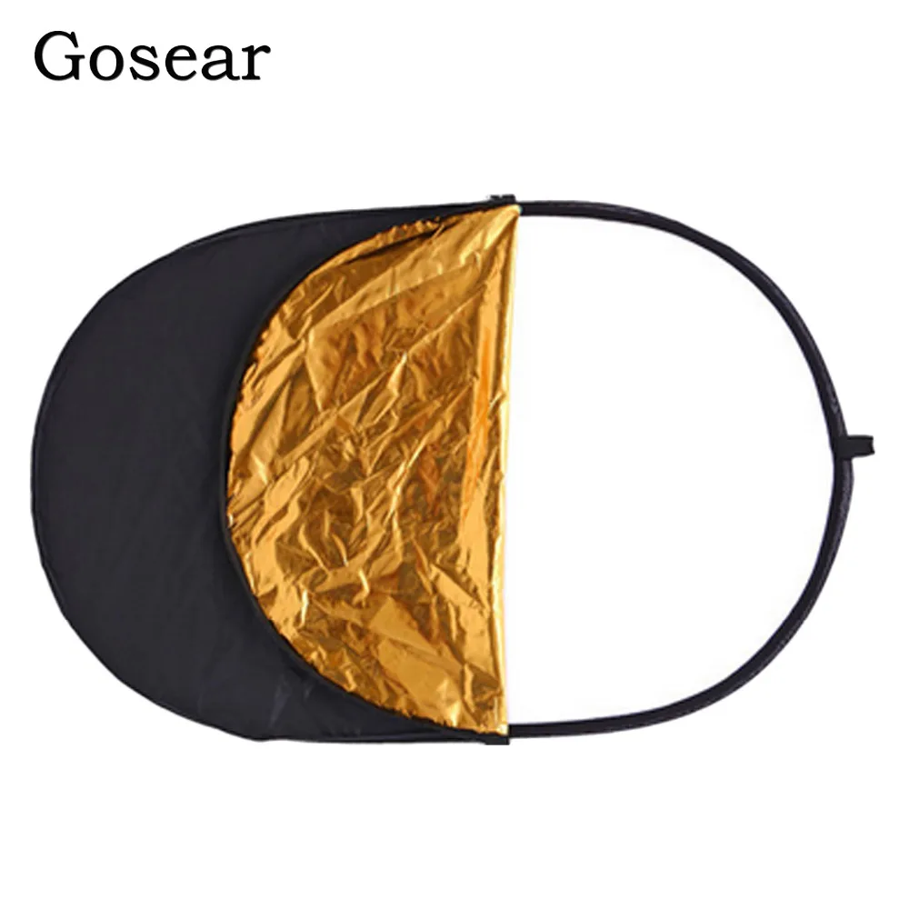 

Gosear 5-in-1 90 x 120cm Portable Collapsible Oval Light Reflector Photography Studio Photo Multi-Disc Camera Lighting Reflector