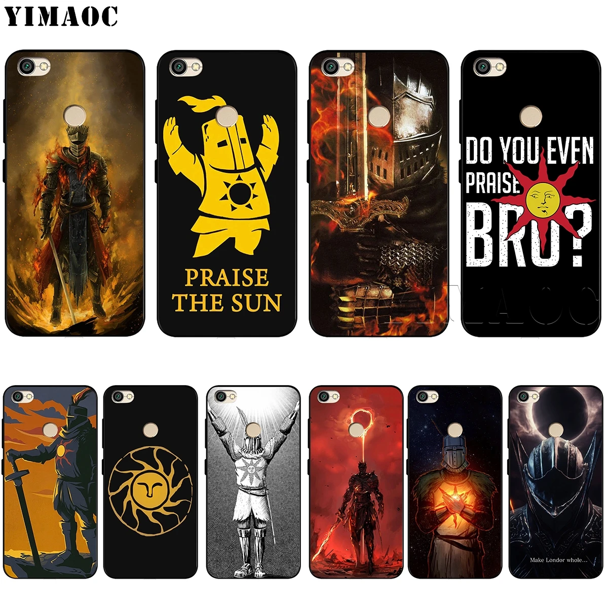 

YIMAOC Praise the Sun Dark Souls Soft TPU Case for Xiaomi Redmi mi Note MAX 3 6 6A 7 mi6 mi8 9 se a1 a2 Pro Lite go pocophone f1