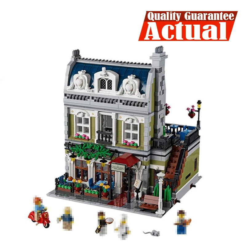 

LELE 30007 Parisian Restaurant Creator Architecture Building Blocks Bricks Toys For Boys oyuncak Compatible with legoINGly 10243
