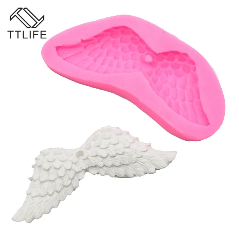 

TTLIFE Angel Wings Silicone Mold Fondant Cake Pastry Decorating Tools Chocolate Dessert Confeitaria Baking Moulds Kitchen Gadget