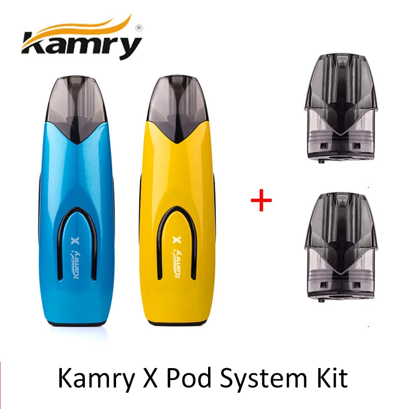 Новейший оригинальный комплект kamry X Pod 650 мАч встроенный аккумулятор pod vape с