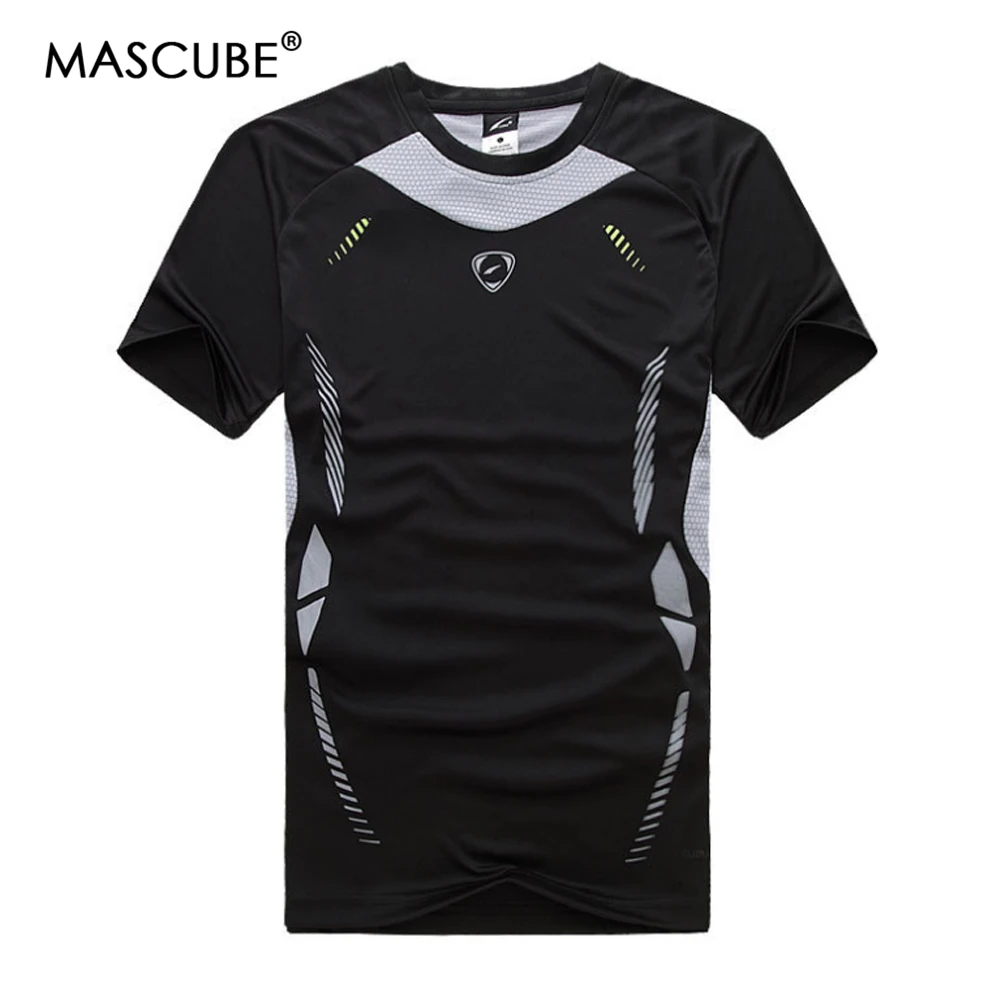 

Fast Dry Training T-shirt Men Short Sleeved Running Fitness Leisure Summer style Sweat Absorbent Breathable Clothing