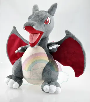 

100% new anime 30cm gray Charizard plush toy soft doll birthday gift b0889