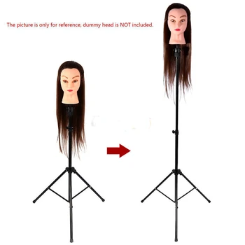 

Professional Stand Holder Adjustable Hair Tripod Portable Wig Head Stand Tripod Holder Clamp for Hairdressing Training Tool