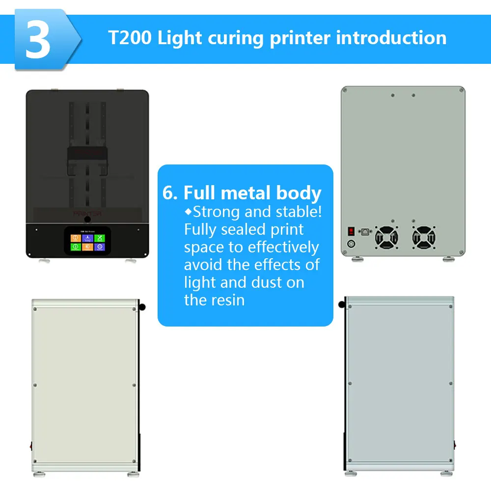 SLA/DLP/lcd 3d принтер DIY с большой печатью размером 216*135*200 мм Высокая точность Impresora 405nm УФ Смола 3d принтер