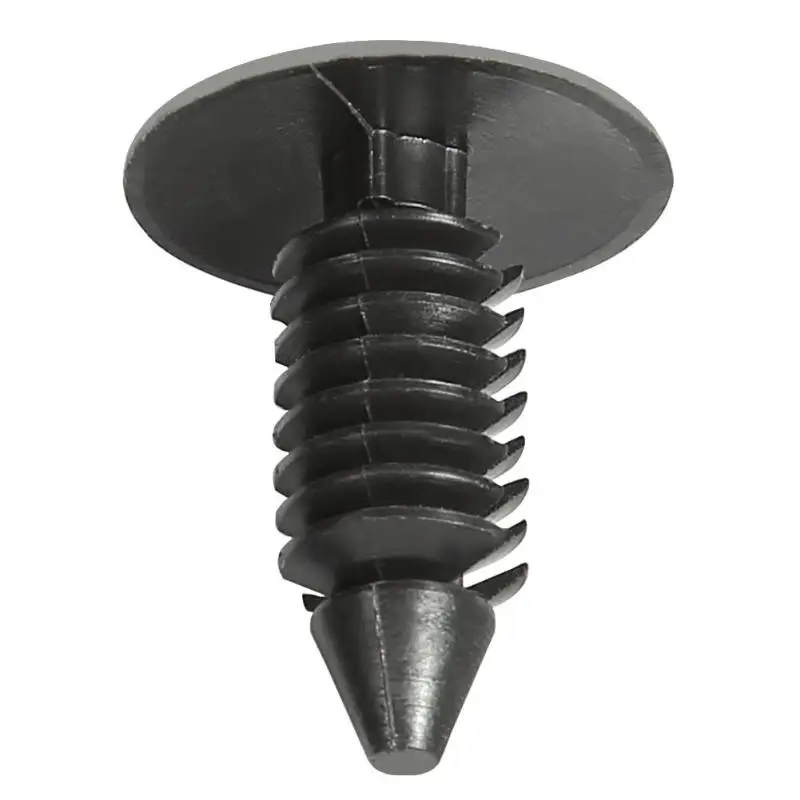 100 Pcs 8mm Car Hole Nylon Plastic Rivets Fastener Fender Bumper Push Pin Clips