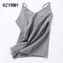HZYRMY 2018 Four Seasons New Women's Cashmere Camisole Vest Summer Fashion Pure Color Soft Vest Wool Knitted pullover Slim Sling