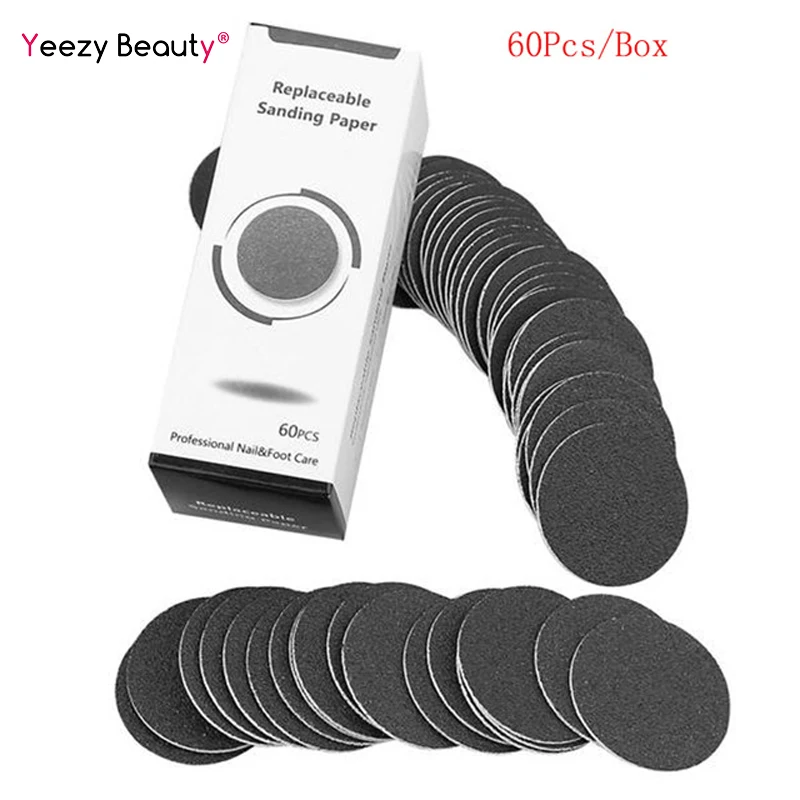 

Replacement Sandpaper Disk 60 Pieces / Box Accessories for Electric Foot Callus Remover Tool Pedicure Foot File Foot Care Tool