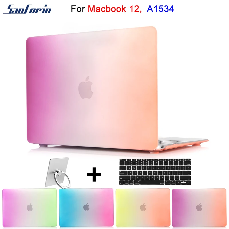 Rainbow Colorful Laptop Hard Case for MacBook 12 Inch A1534 Mette Shell Cover 12&quot with Retina Display | Компьютеры и офис