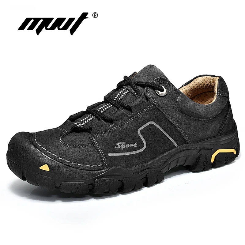 En Ligne MVVT 2018 printemps hommes casual chaussures en cuir véritable hommes chaussures qualité dentelle up de marche en plein air chaussures sapato masculino